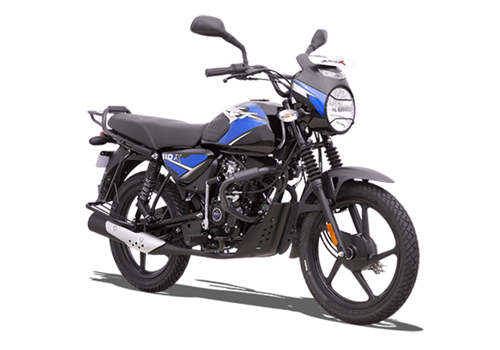 Bajaj CT 110X ES - Black and Blue