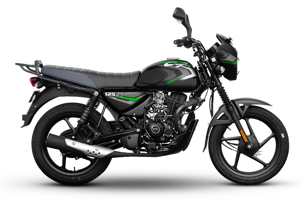 Bajaj CT 125X DRUM - Black and Grean